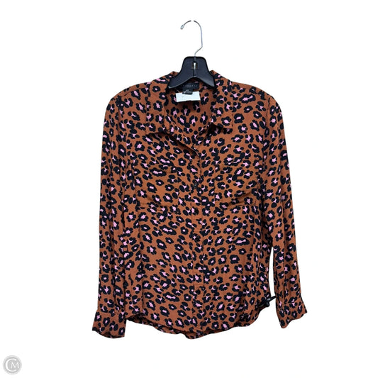 Top Long Sleeve By Sanctuary In Animal Print, Size: Xs