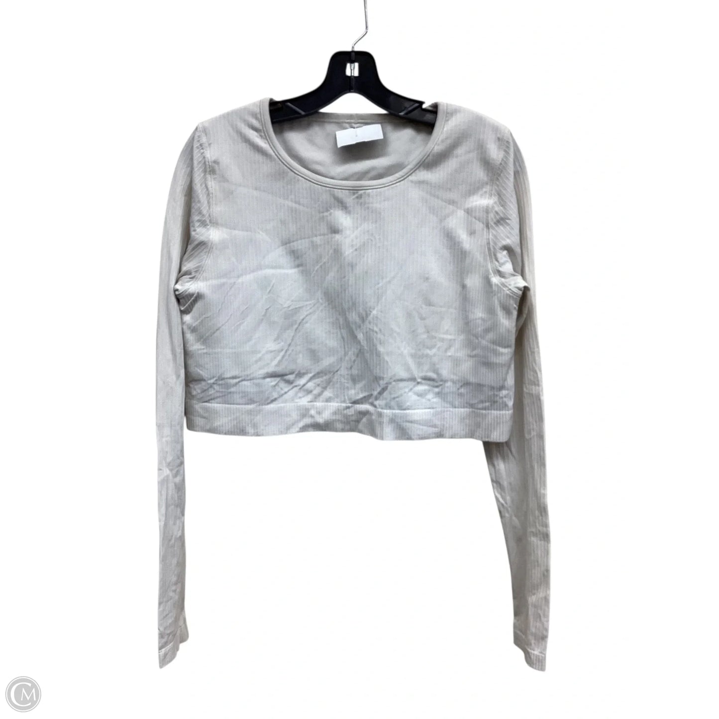 Athletic Top Long Sleeve Crewneck By Lululemon In Beige, Size: 14