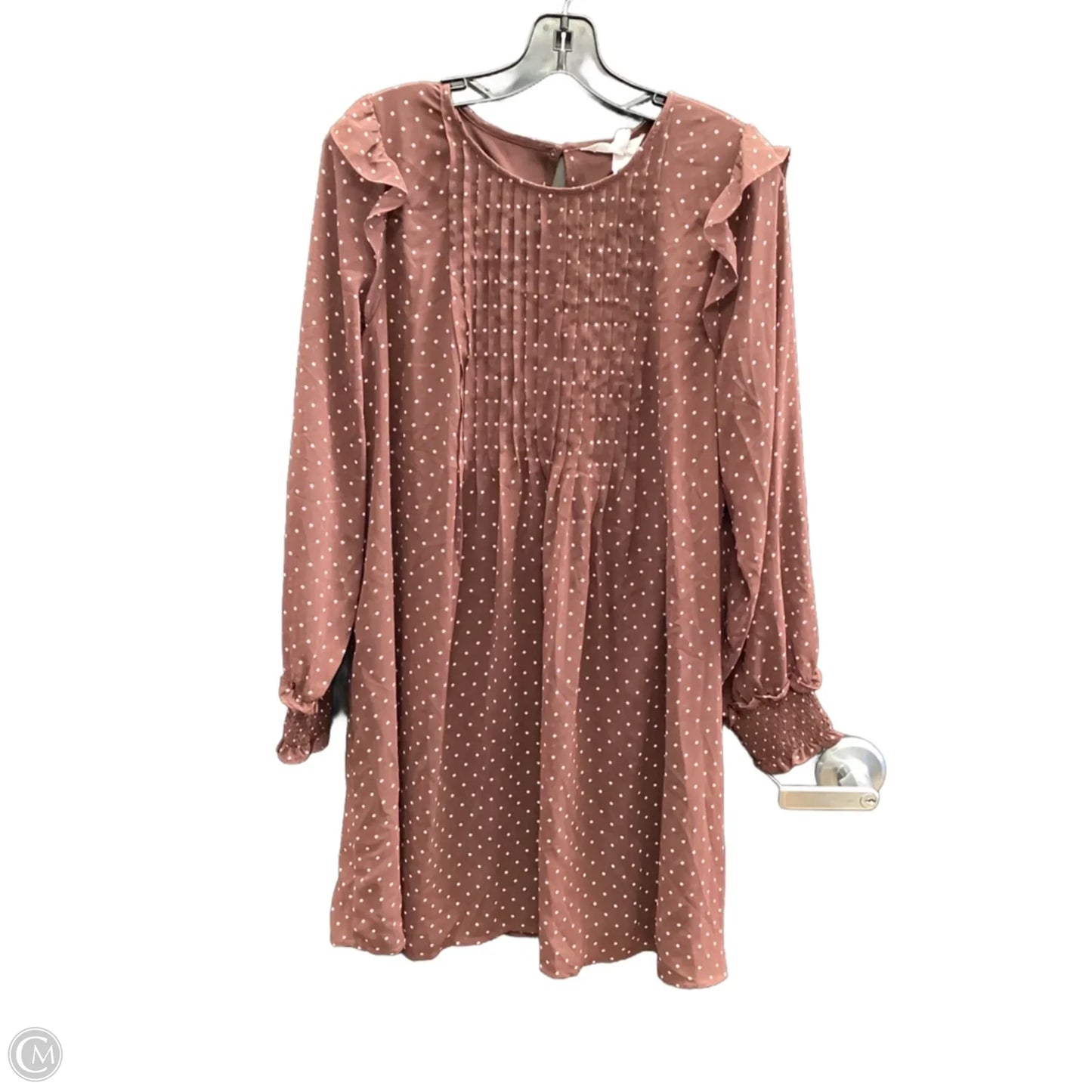 Dress Casual Short By Lc Lauren Conrad In Polkadot Pattern, Size: M