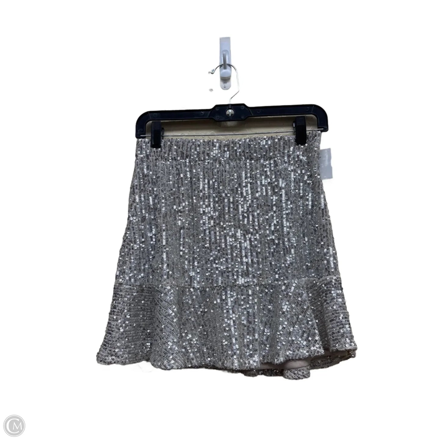 Skirt Mini & Short By Bb Dakota In Silver, Size: S