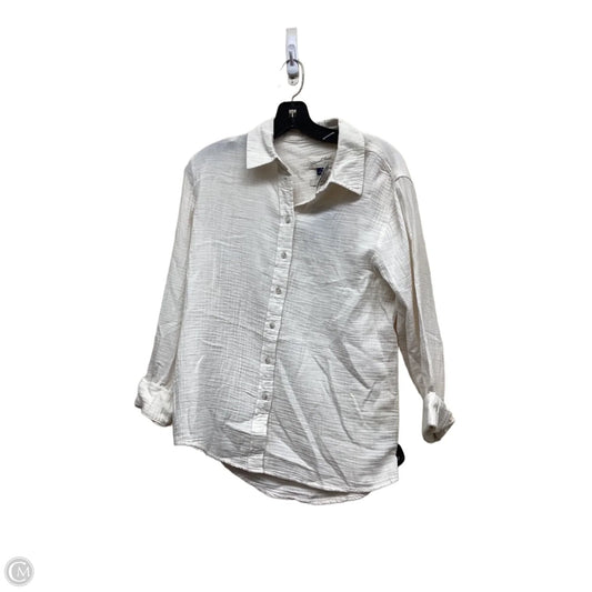Top Long Sleeve By Universal Thread In White, Size: S