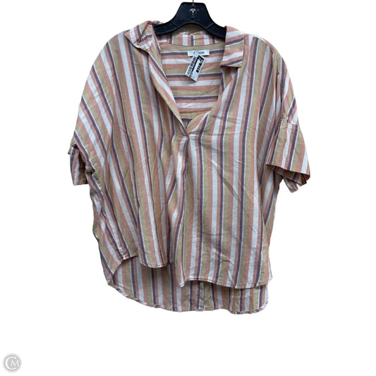 Top Short Sleeve By Madewell In Multi-colored, Size: L