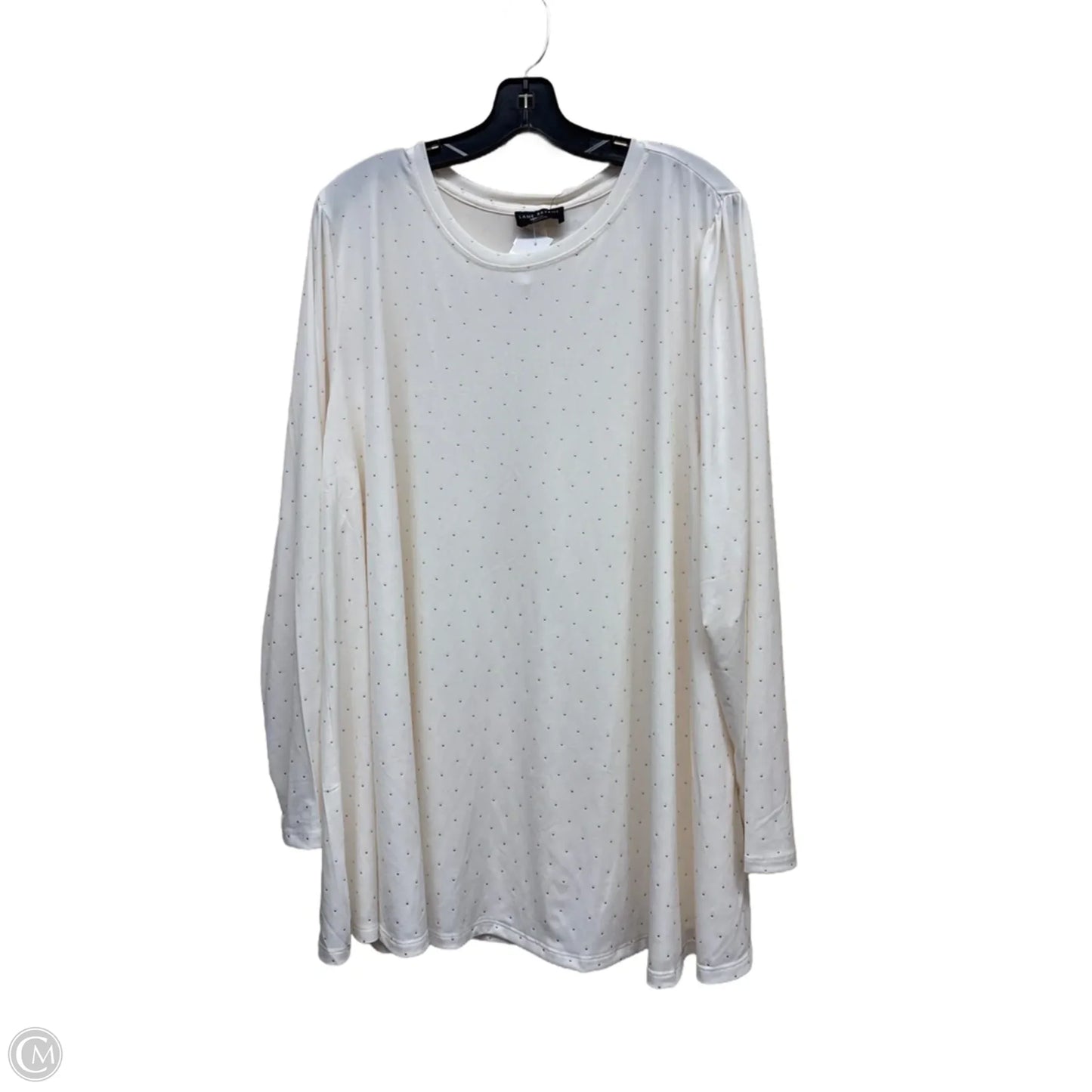 Top Long Sleeve By Lane Bryant In Polkadot Pattern, Size: 22