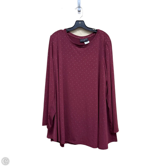 Top Long Sleeve By Lane Bryant In Polkadot Pattern, Size: 22