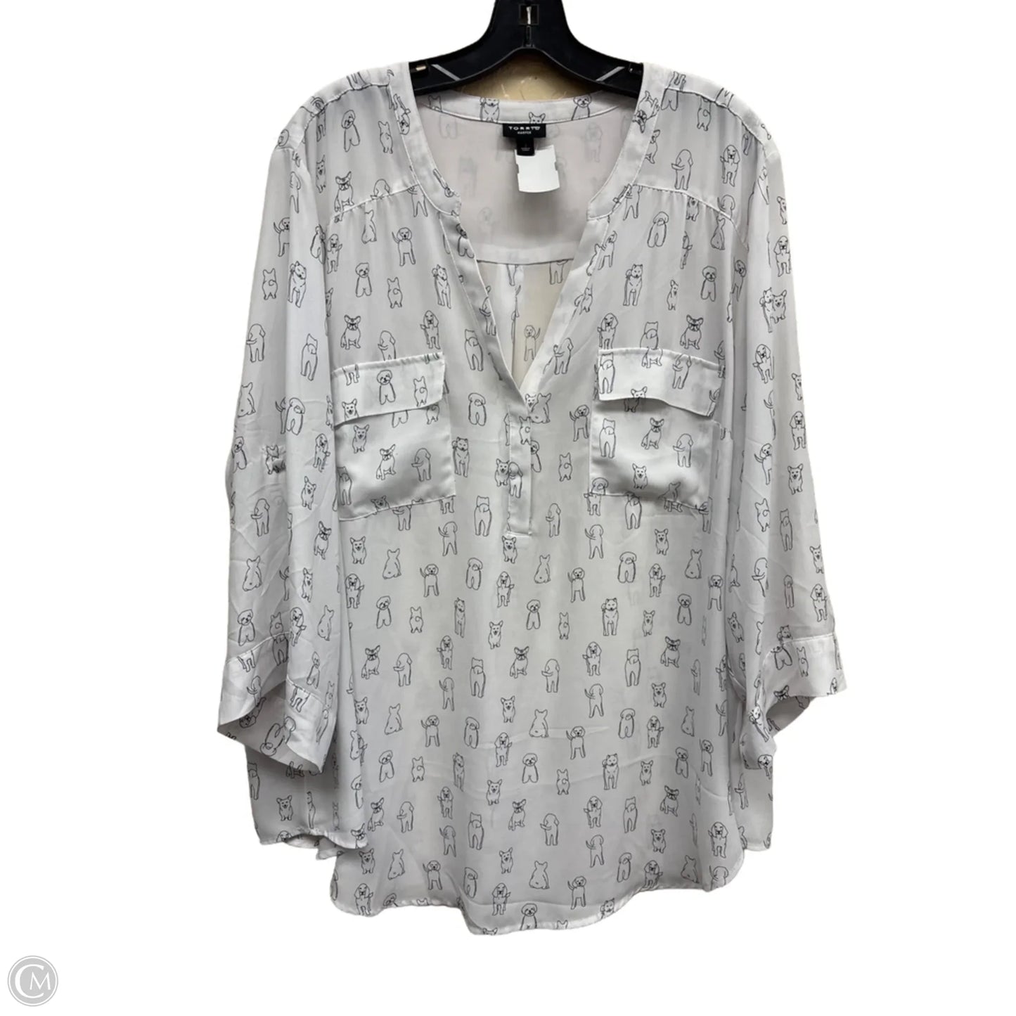 Top Long Sleeve By Torrid In Animal Print, Size: 3x