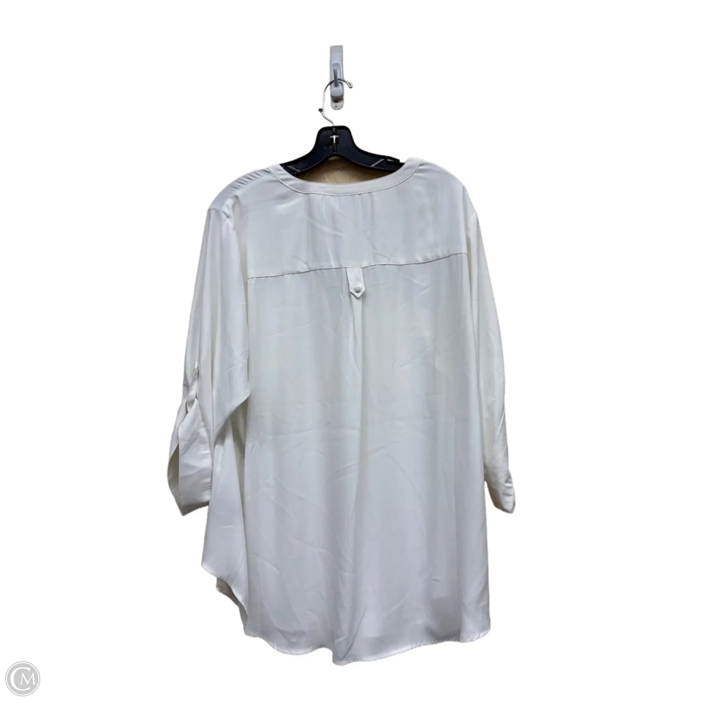 Top 3/4 Sleeve By Torrid In White, Size: 3x