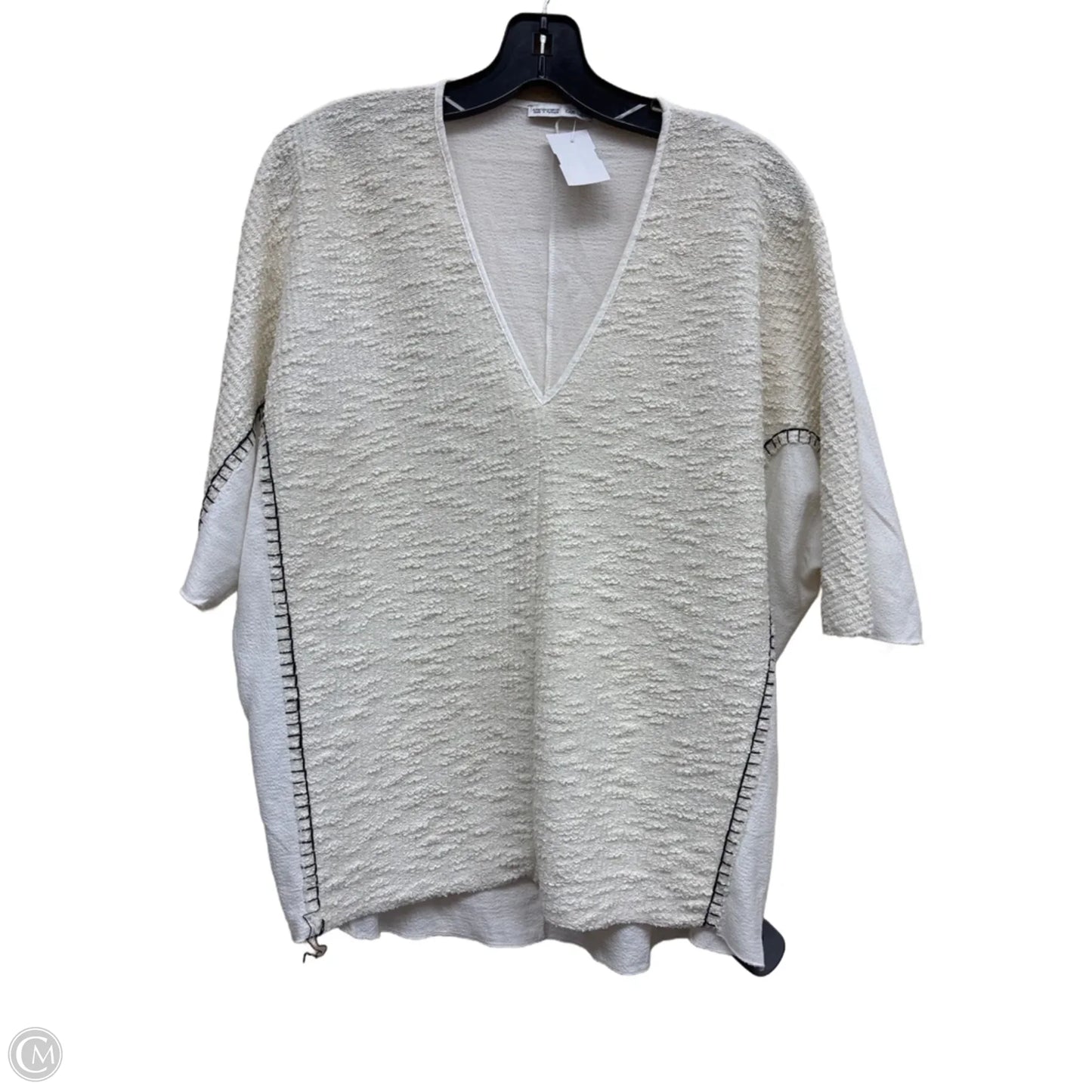 Top Short Sleeve By Zara In Beige, Size: M