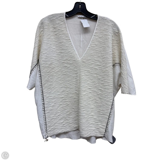 Top Short Sleeve By Zara In Beige, Size: M