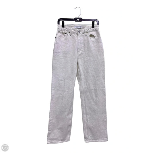 Jeans Straight By Abercrombie And Fitch In Pink Denim, Size: 4