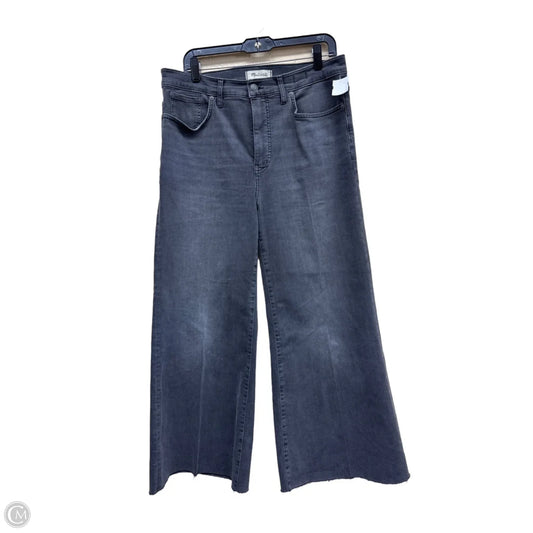Jeans Wide Leg By Madewell In Grey Denim, Size: 12
