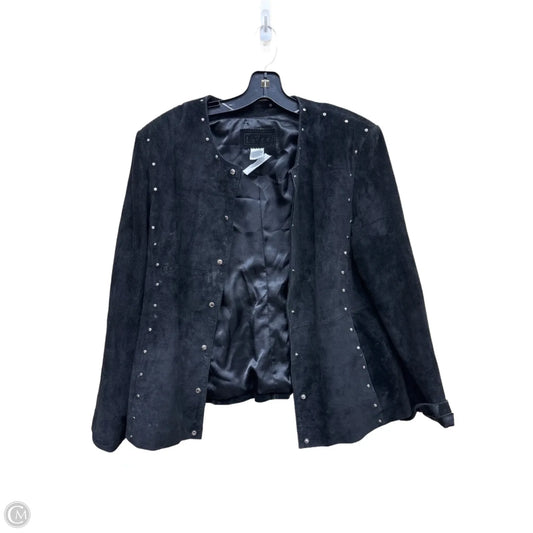 Blazer By Clothes Mentor In Black, Size: L