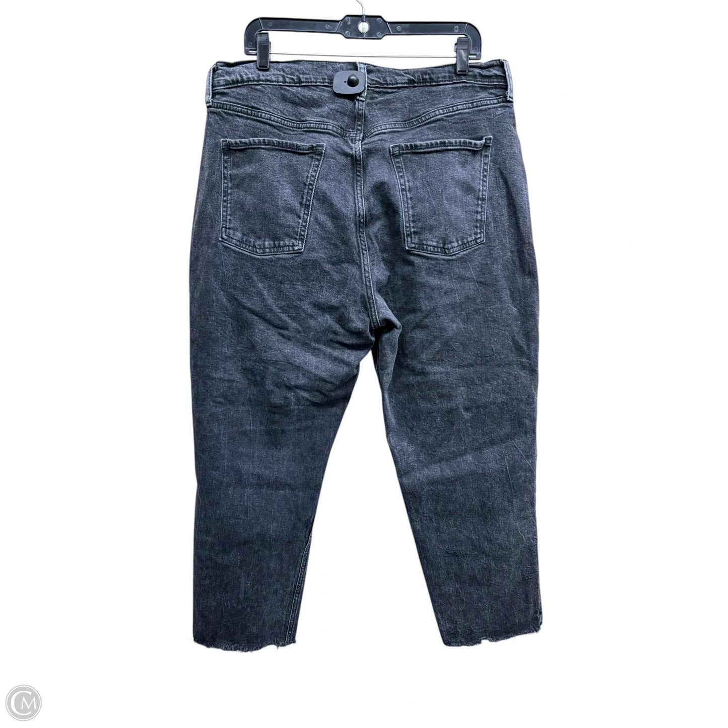 Jeans Straight By Old Navy In Black Denim, Size: 18