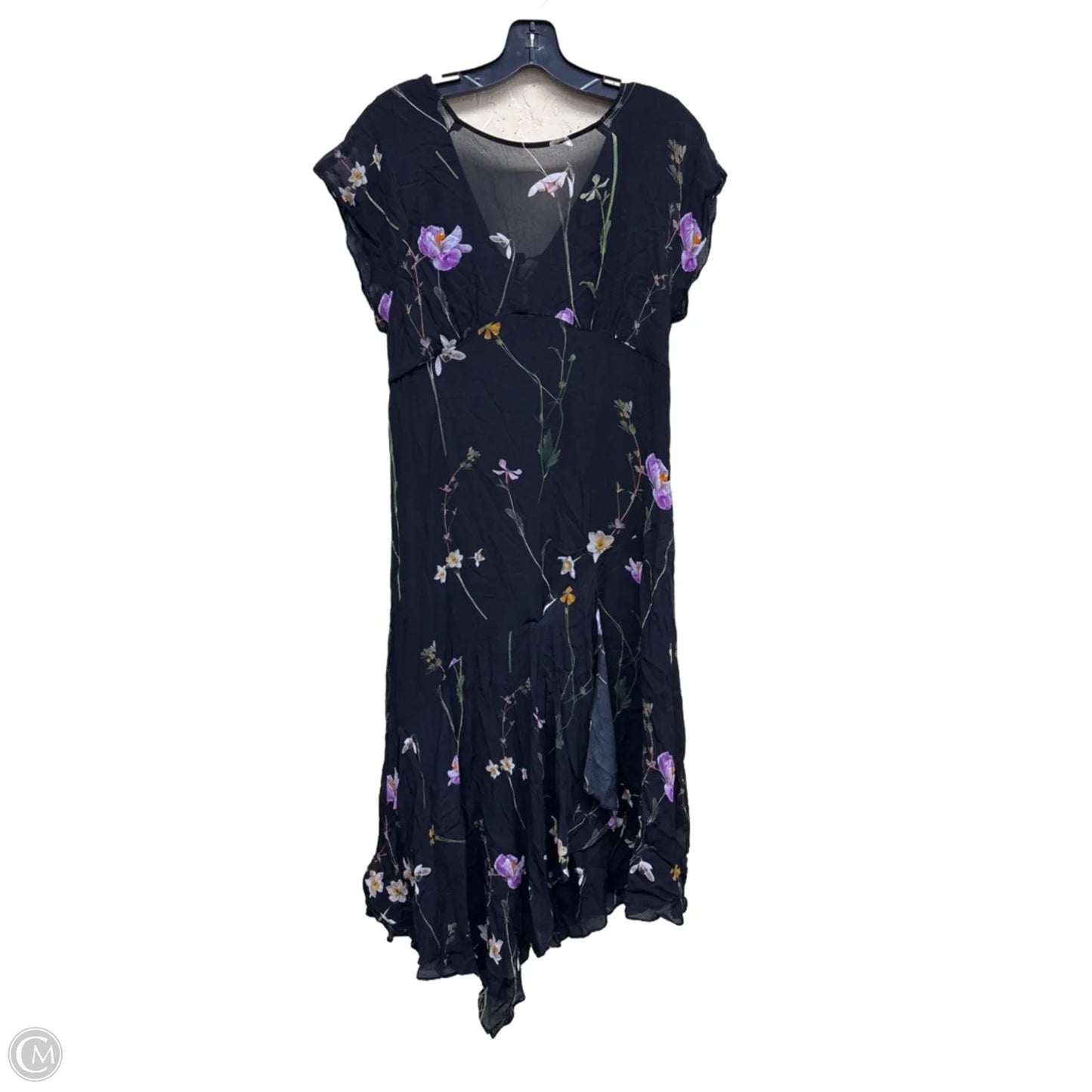 Dress Designer By All Saints In Floral Print, Size: 10