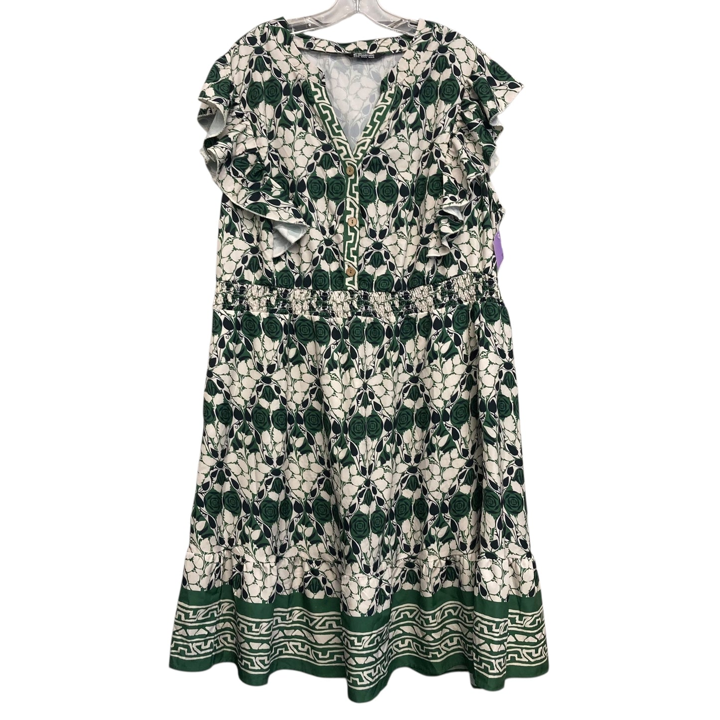 Dress Casual Maxi By Bloomchic In Floral Print, Size:3X