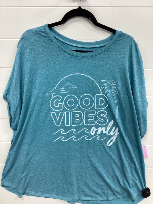 Top Ss By Terra & Sky In Blue, Size:4X