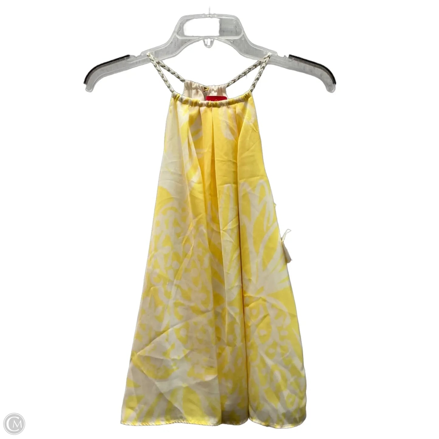 Top Sleeveless By Clothes Mentor In Yellow, Size: Xs