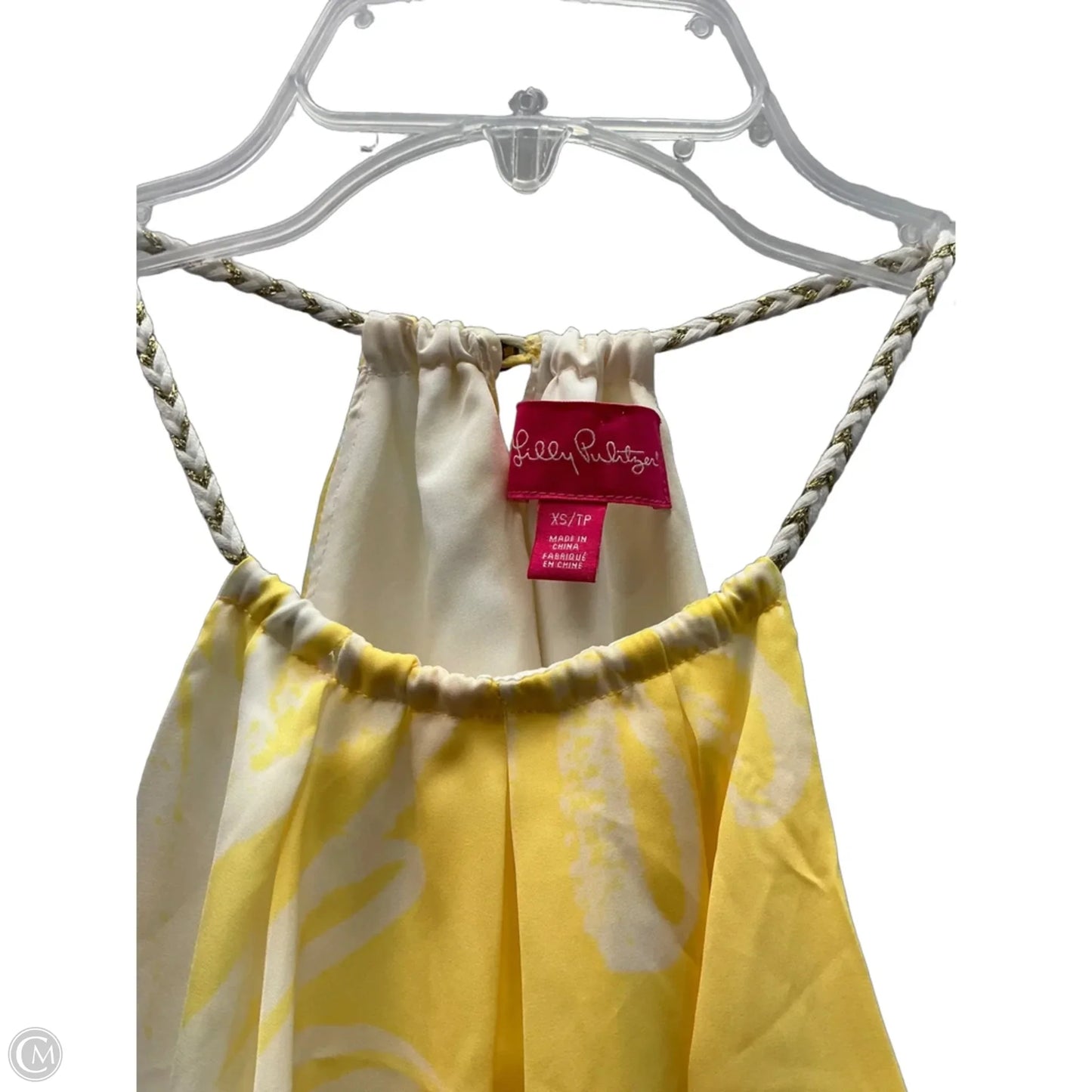Top Sleeveless By Clothes Mentor In Yellow, Size: Xs
