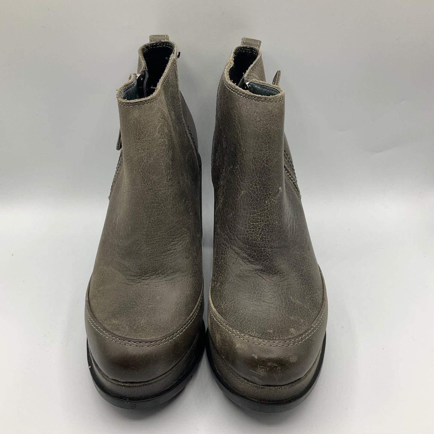 Boots Ankle Heels By Sorel In Green, Size: 6.5