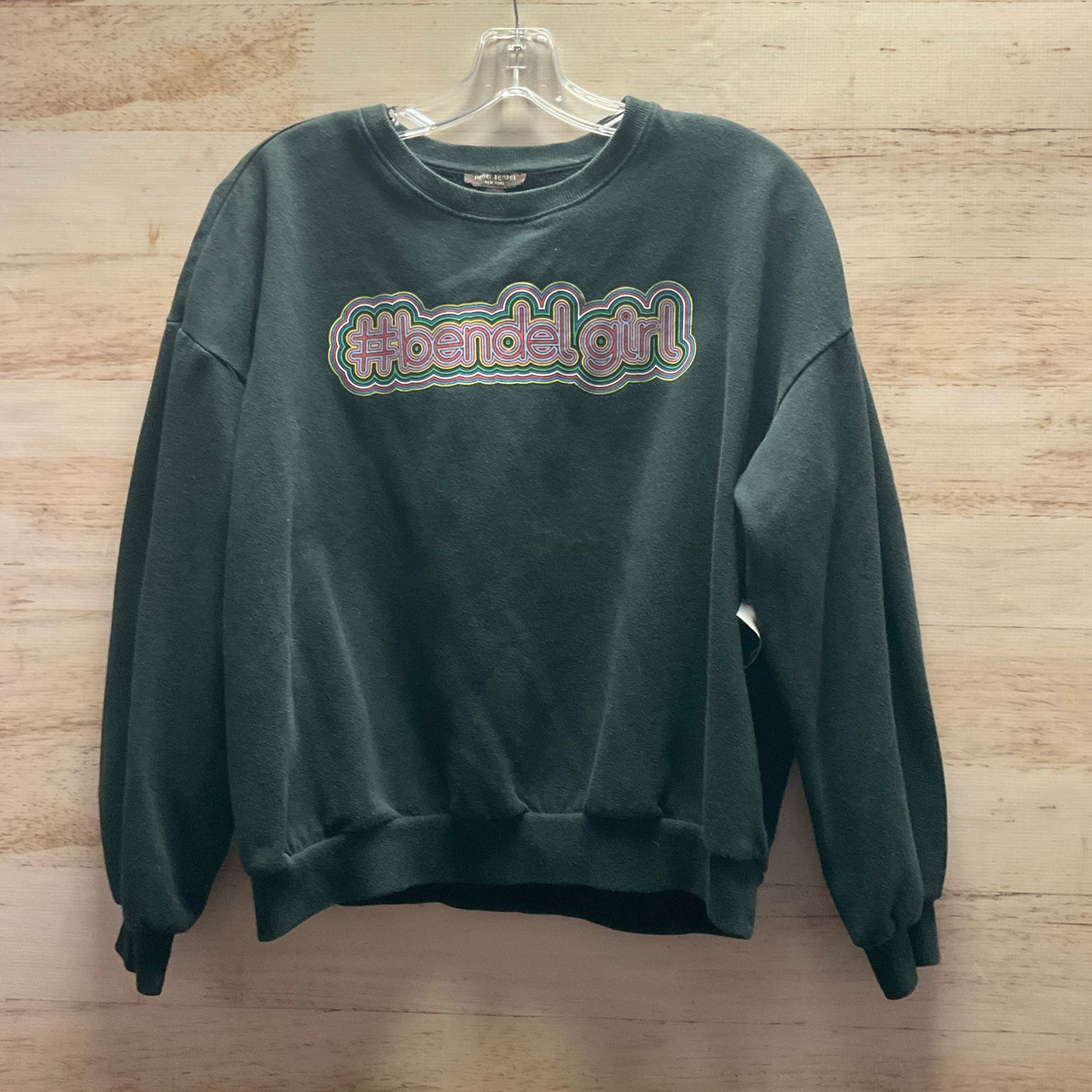 Sweatshirt Crewneck By Henri Bendel In Black, Size: S
