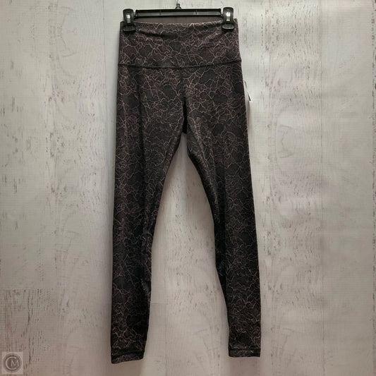 Athletic Leggings By Lululemon In Snakeskin Print, Size: 6
