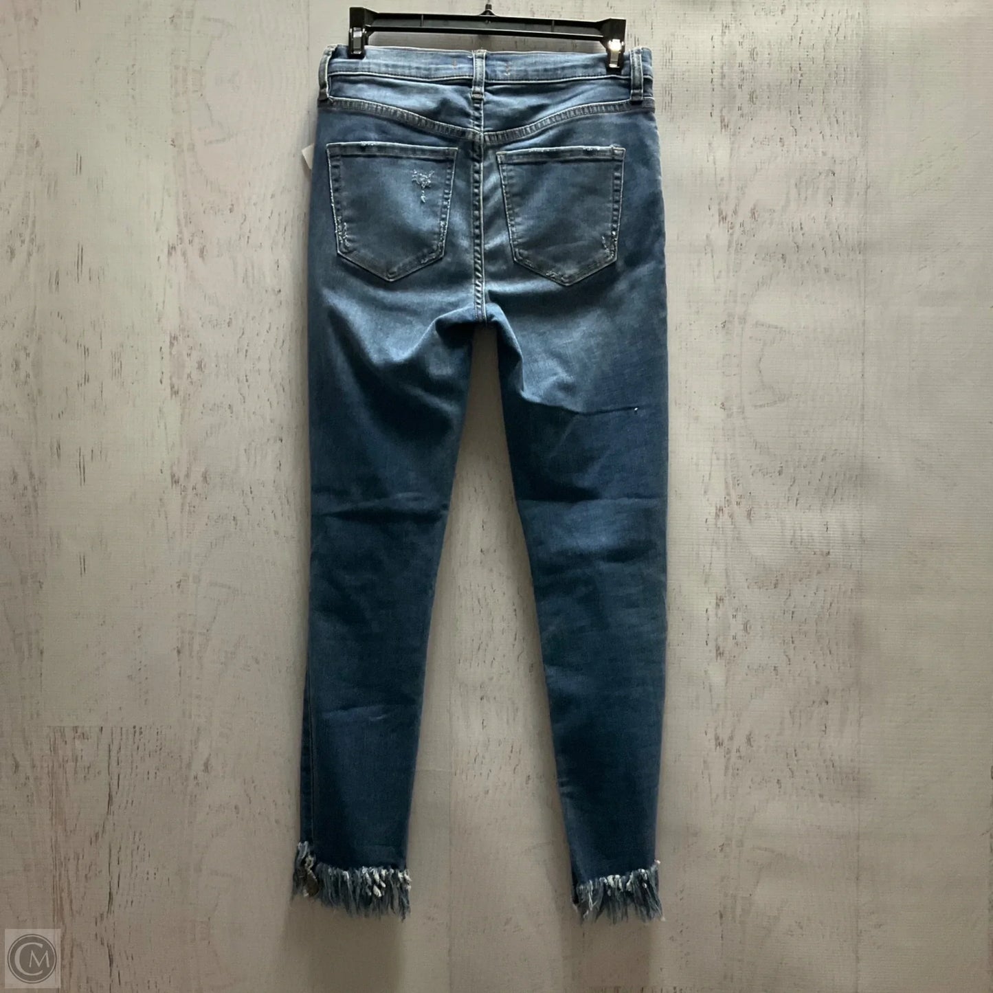 Jeans Cropped By Free People In Blue Denim, Size: 4