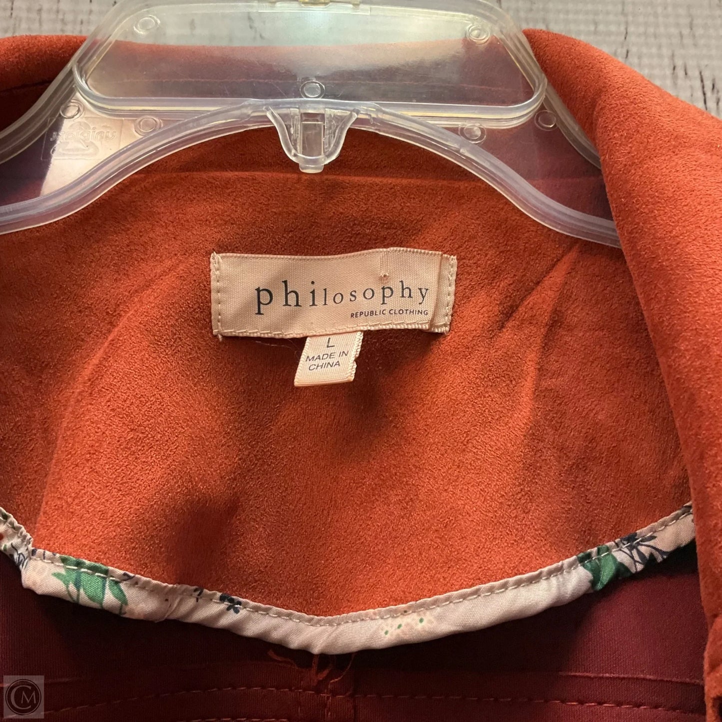 Blazer By Philosophy In Orange, Size: L
