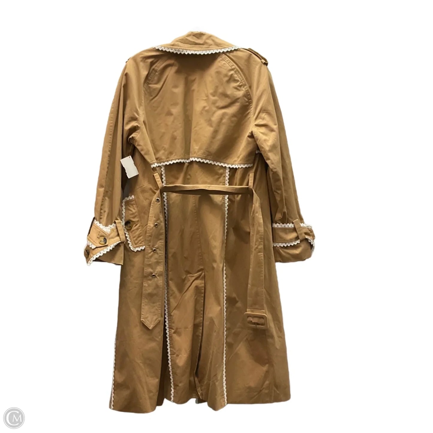 Coat Trench Coat By 7 For All Mankind In Tan, Size: M