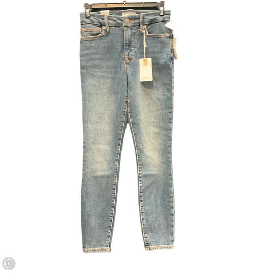 Jeans Skinny By Good American In Blue Denim, Size: 0