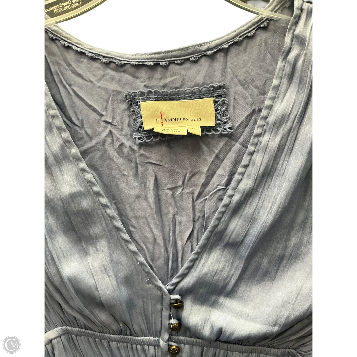 Dress Casual Midi By Anthropologie In Purple, Size: Xs