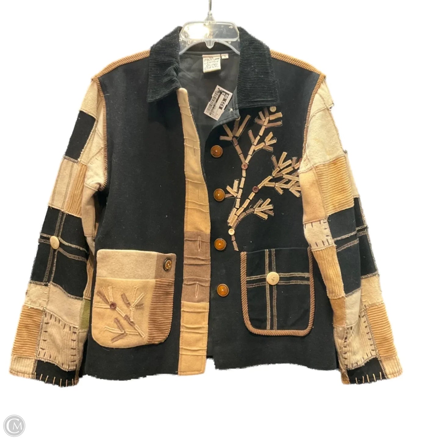 Jacket Moto By Parsley & Sage In Multi-colored, Size: S