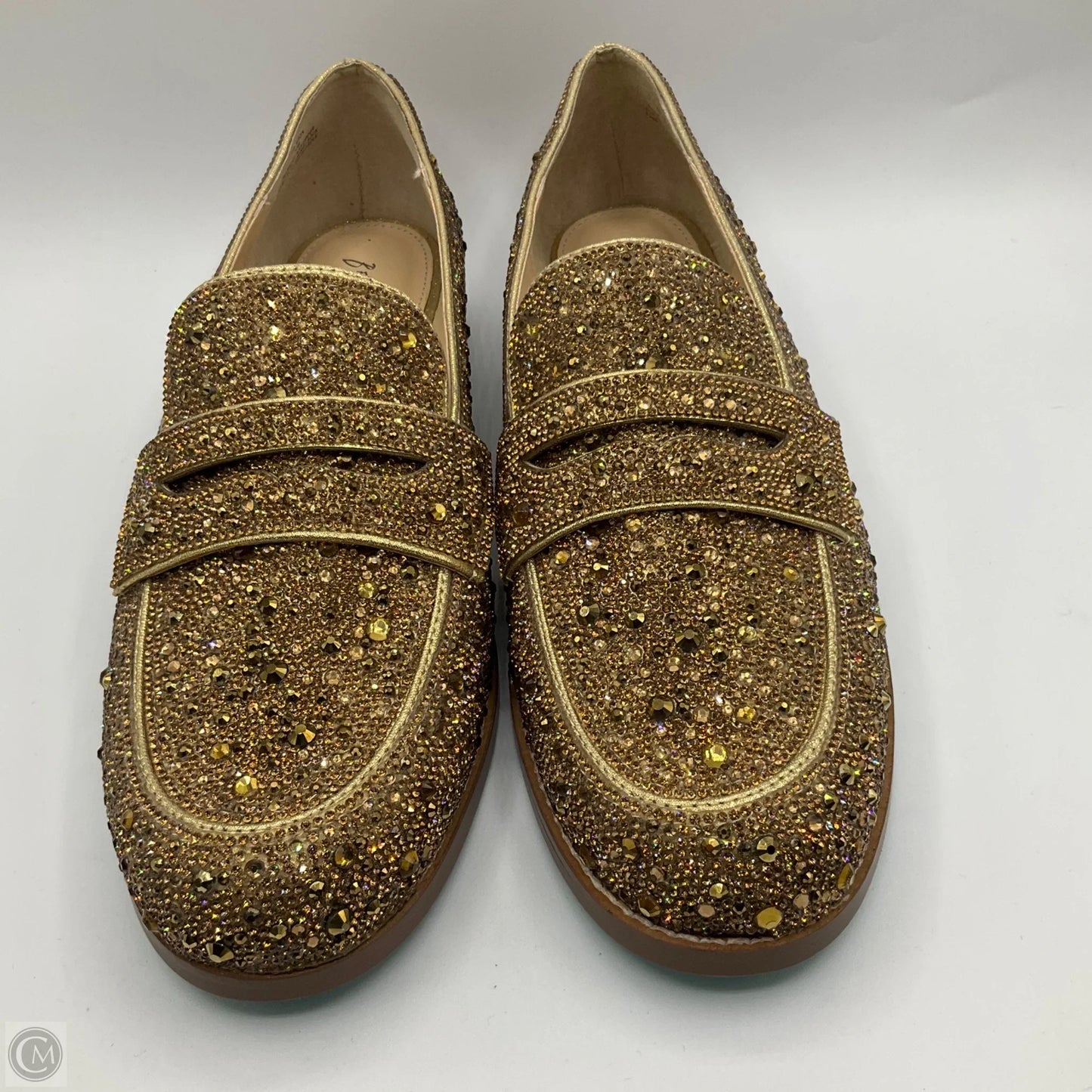 Shoes Flats By Betsey Johnson In Gold, Size: 10