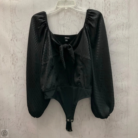 Bodysuit By Express In Black, Size: Xl