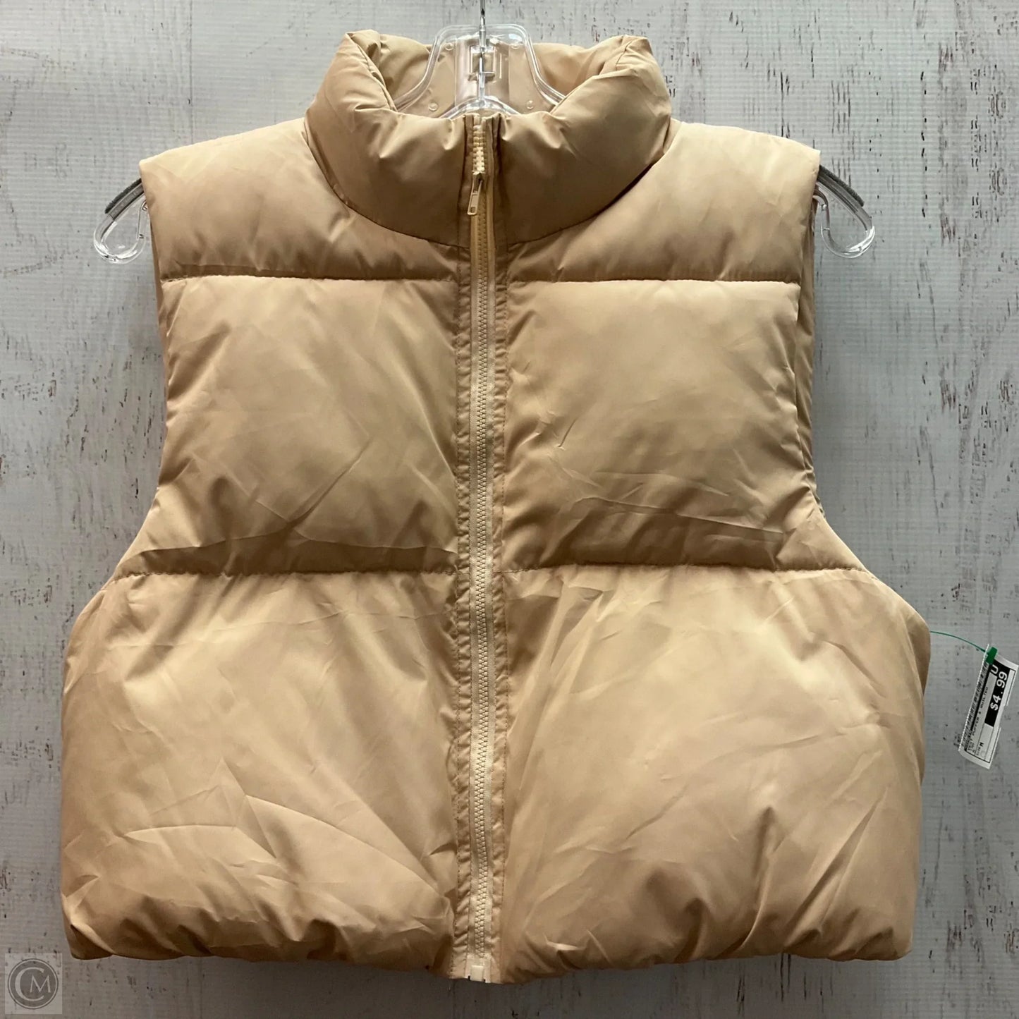 Vest Puffer & Quilted By Shein In Tan, Size: M