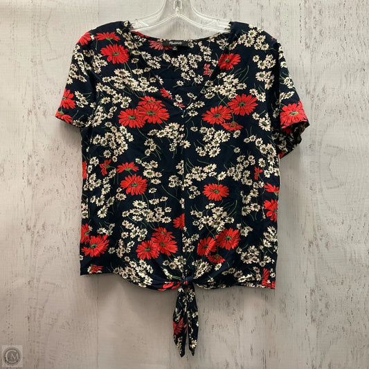 Top Short Sleeve By Madewell In Floral Print, Size: Xs