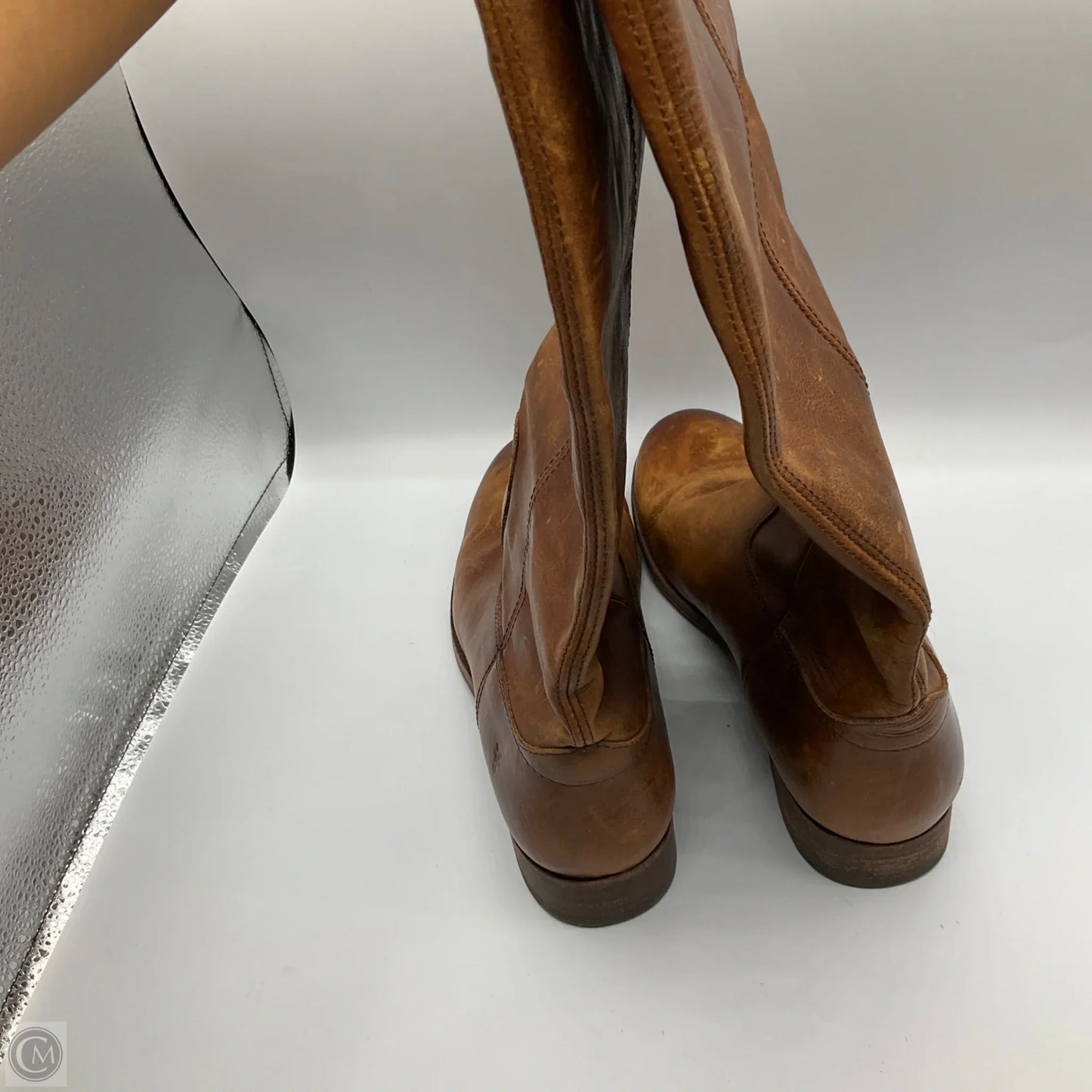 Boots Designer By Frye In Brown, Size: 9