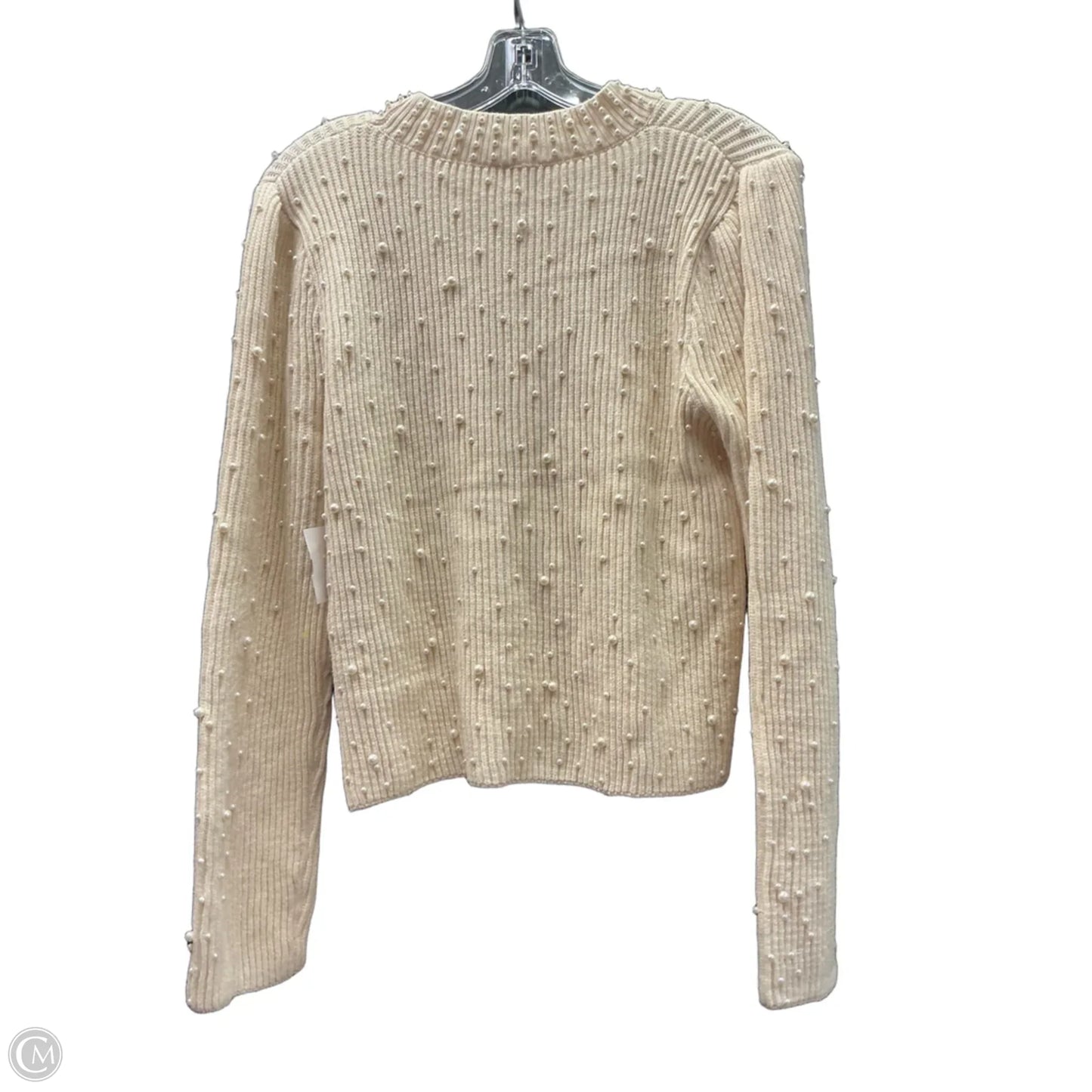Sweater By Clothes Mentor In Cream, Size: Xl
