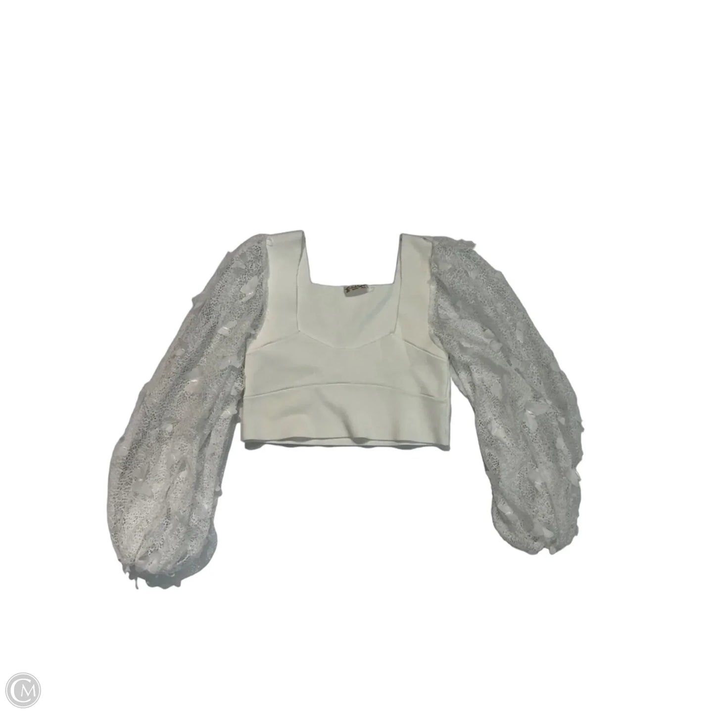 Top Long Sleeve By Free People In White, Size: S