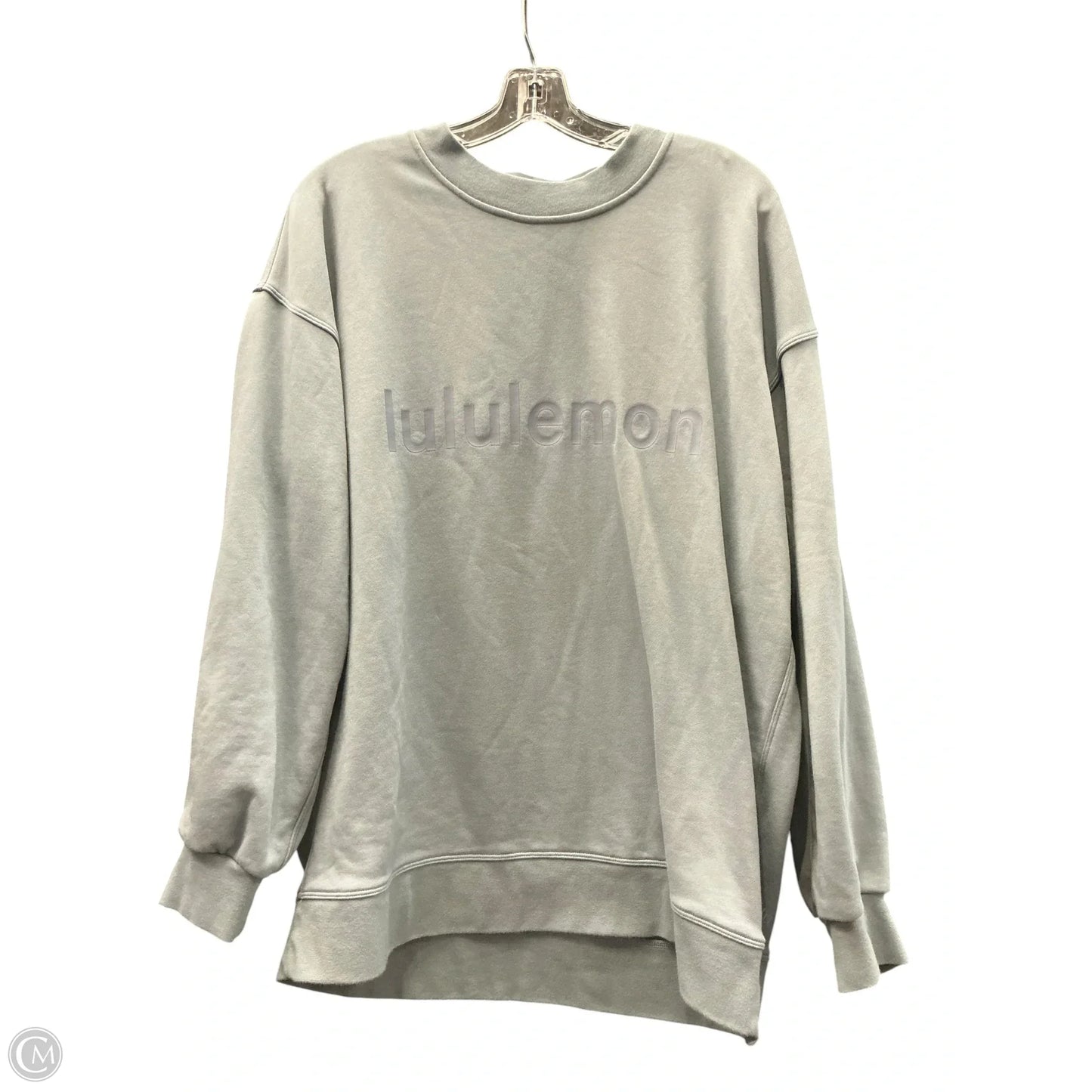 Athletic Sweatshirt Crewneck By Lululemon In Blue, Size: L