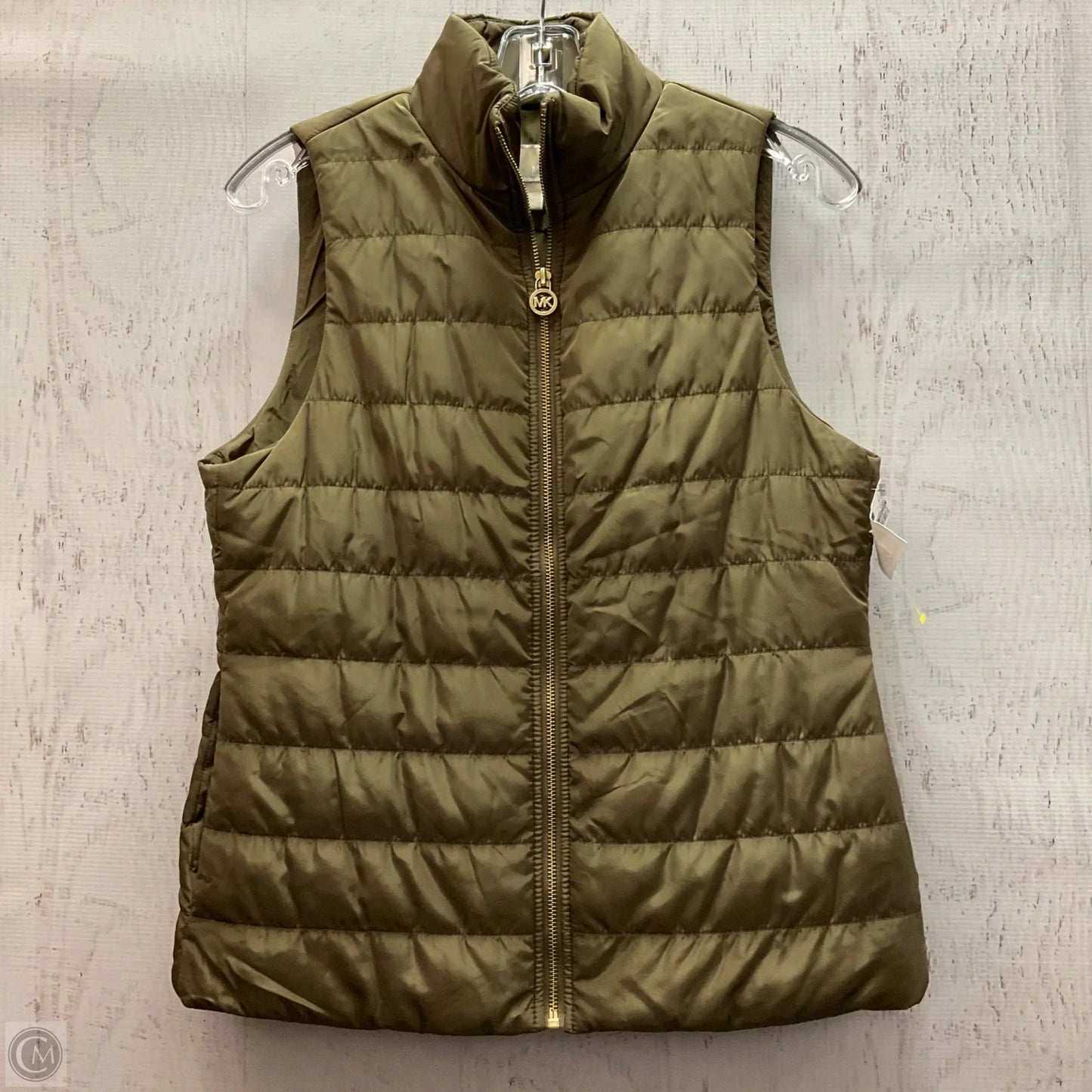 Vest Puffer & Quilted By Michael By Michael Kors In Green, Size: S