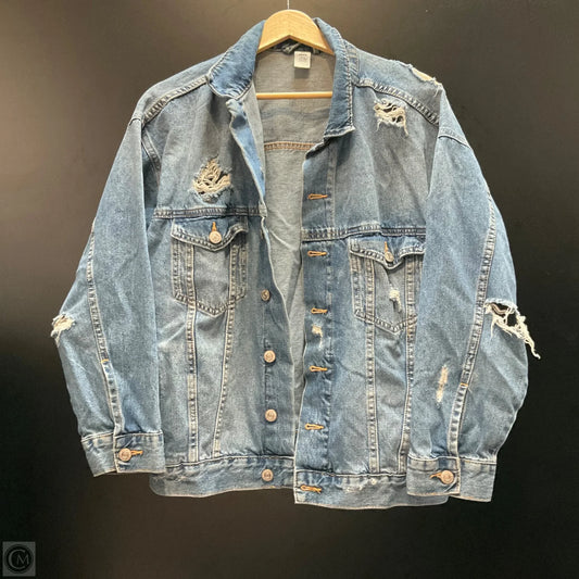 Jacket Denim By H&m In Blue, Size: Xs