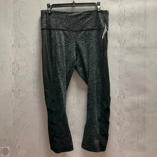 Athletic Leggings Capris By Lululemon In Black & Grey, Size: 8
