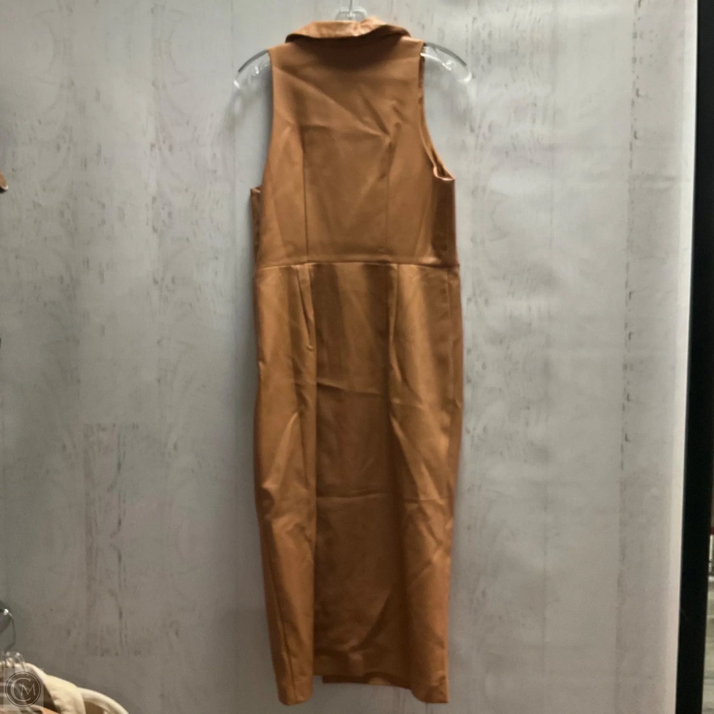 Dress Casual Midi By Anthropologie In Tan, Size: 12