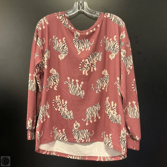 Top Long Sleeve By Clothes Mentor In Pink, Size: L