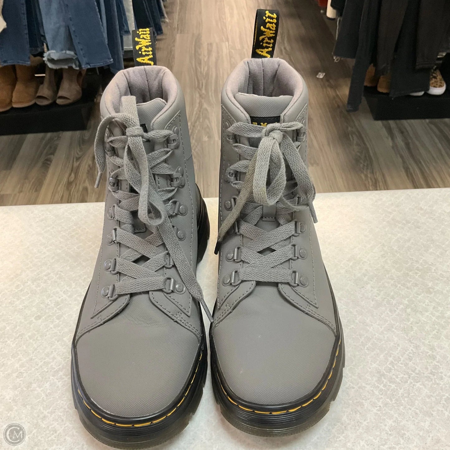 Boots Combat By Dr Martens In Grey, Size: 9