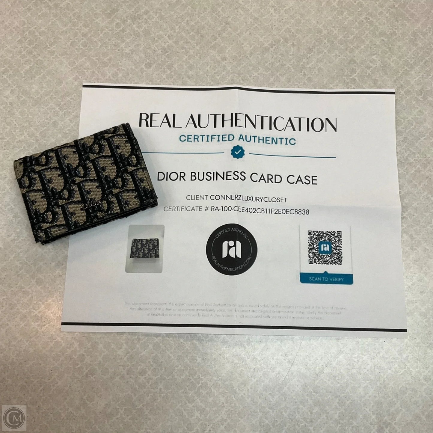 Wallet Luxury Designer By Dior, Size: Small