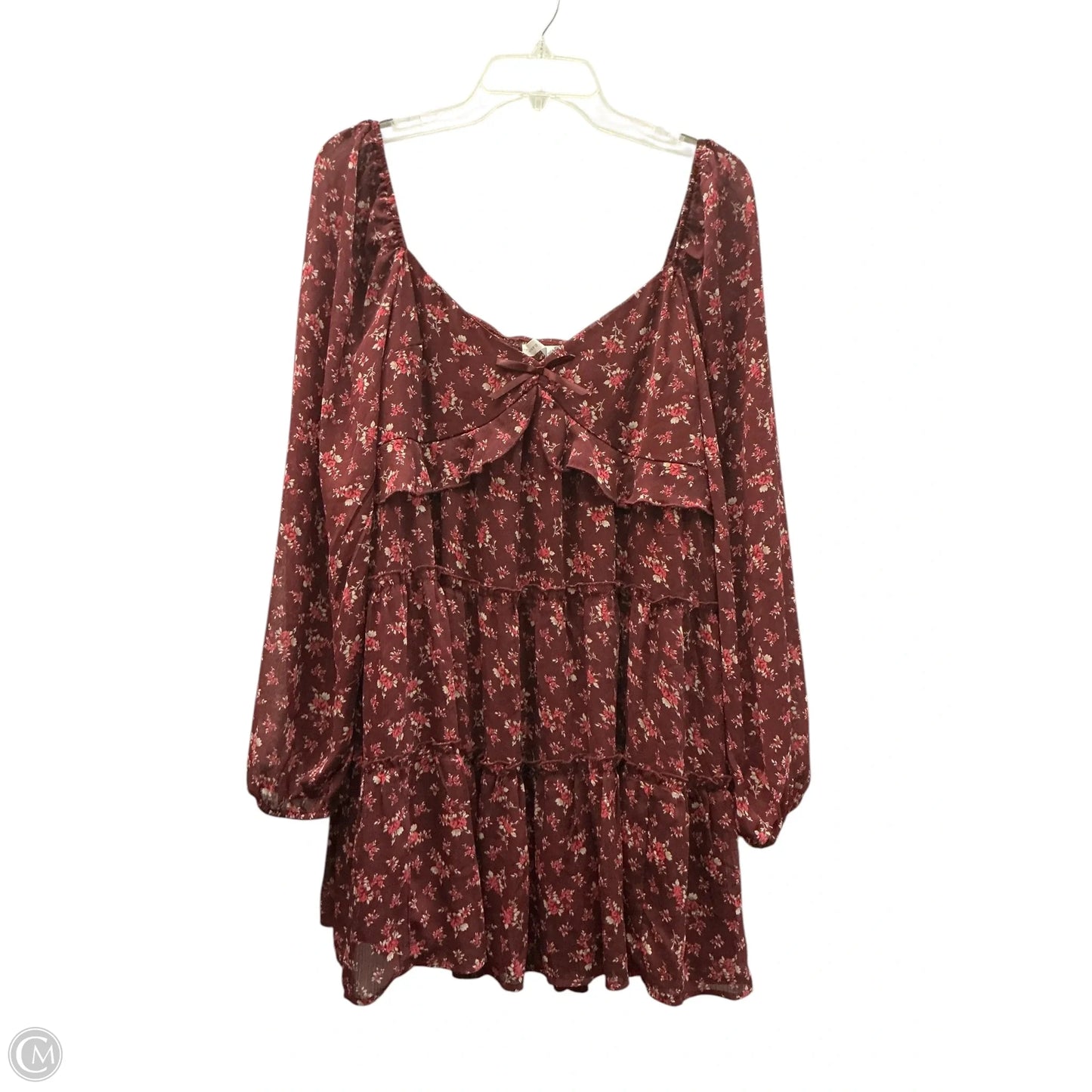 Dress Casual Short By Altard State In Maroon, Size: Xl
