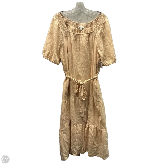 Dress Casual Short By Evereve In Beige, Size: L