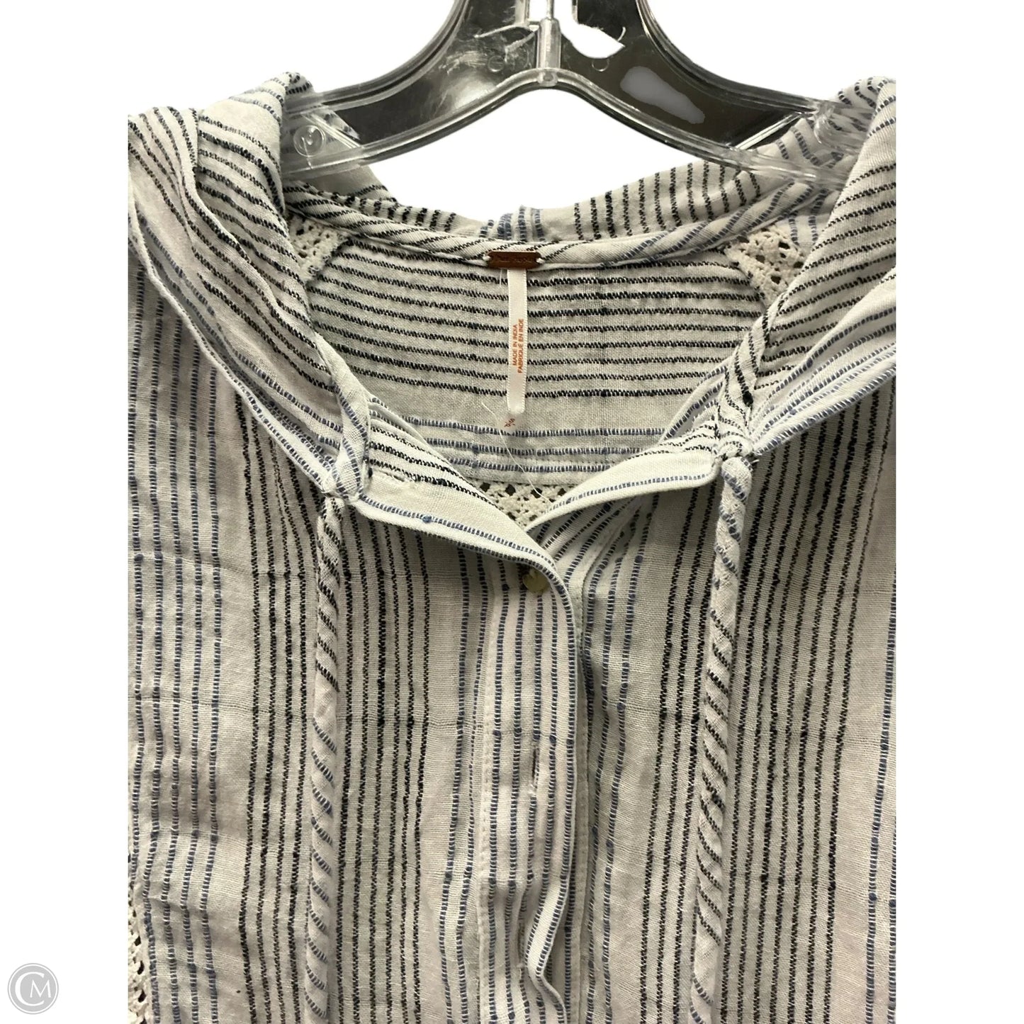 Top Long Sleeve By Free People In Striped Pattern, Size: S
