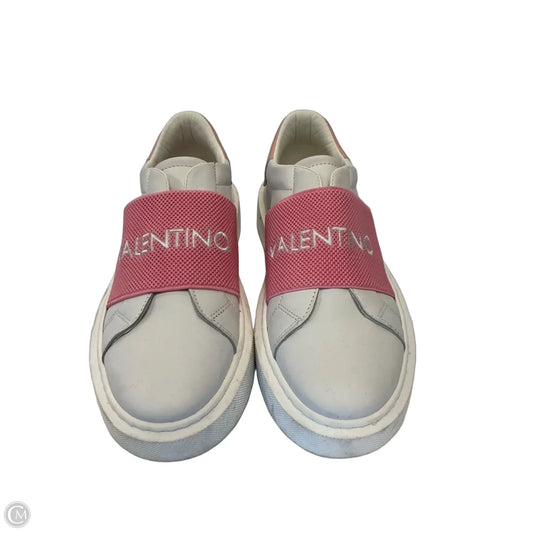 Shoes Designer By Valentino-mario In Pink & White, Size: 6.5