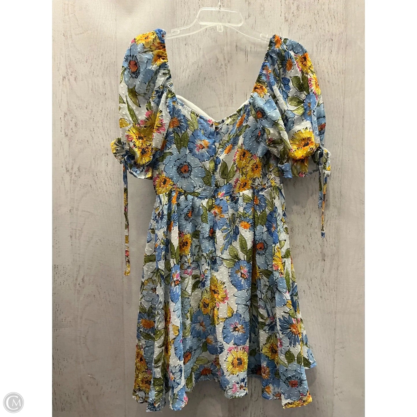 Dress Casual Short By Shein In Floral Print, Size: M